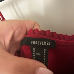 Forever 21 maroon dress.